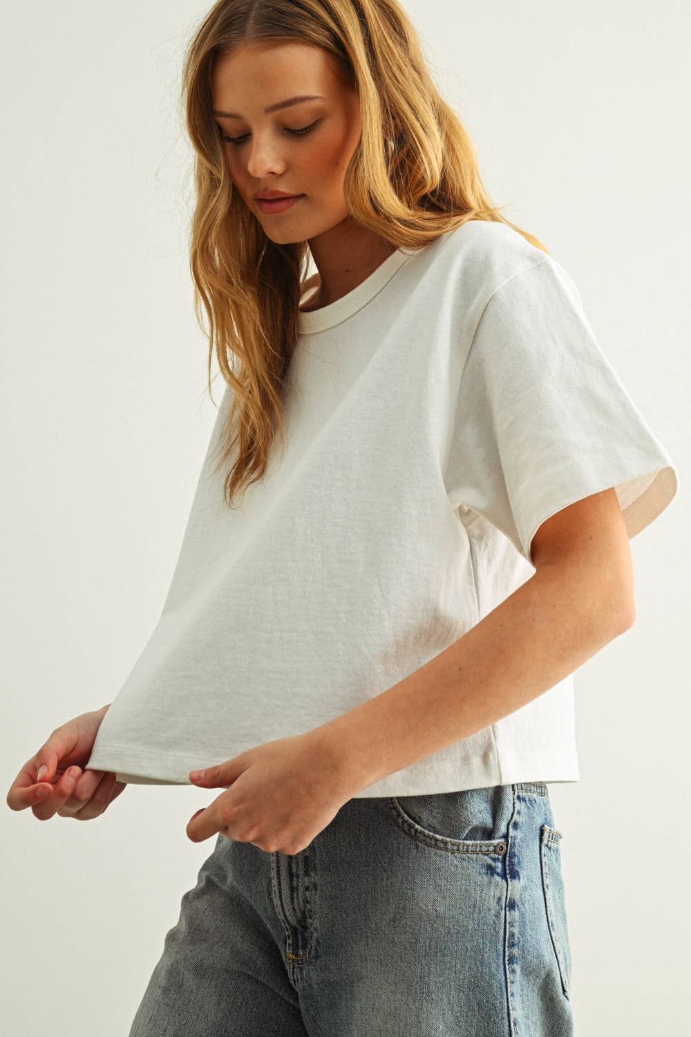 MIOU MUSE - SHORT SLEEVE LINEN KNITTED TOP - Image 17