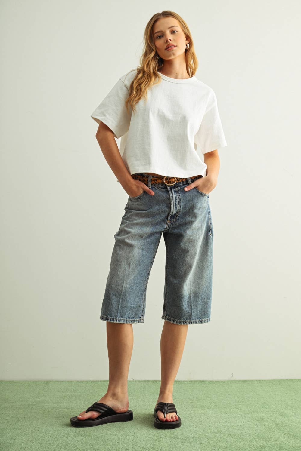 MIOU MUSE - SHORT SLEEVE LINEN KNITTED TOP - Image 19