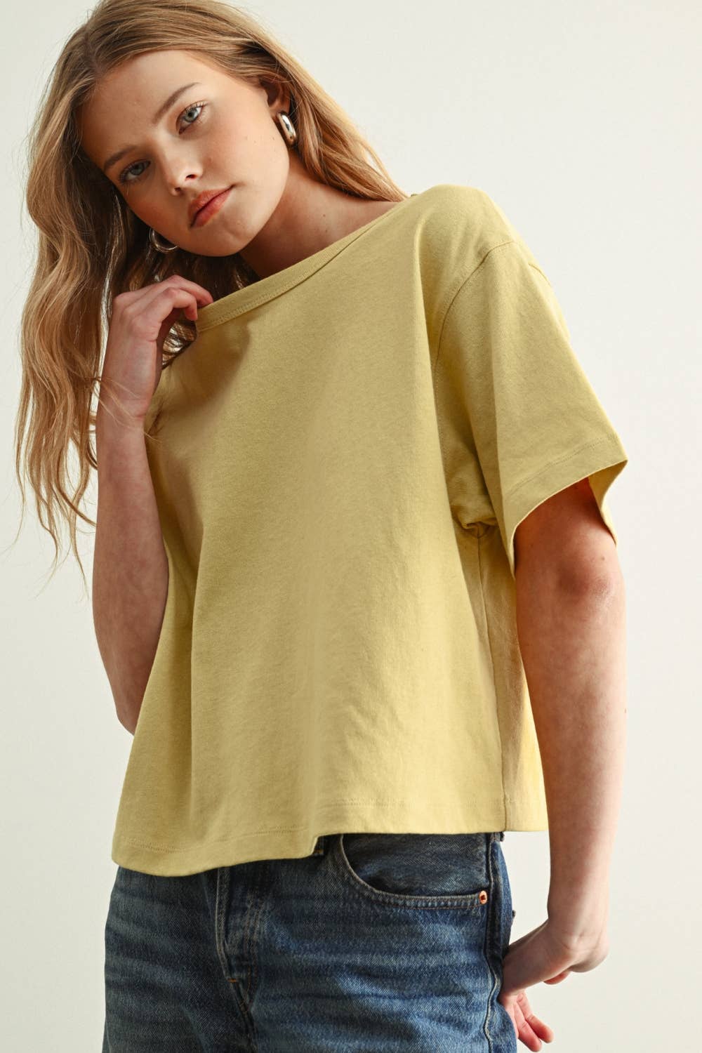 MIOU MUSE - SHORT SLEEVE LINEN KNITTED TOP - Image 7