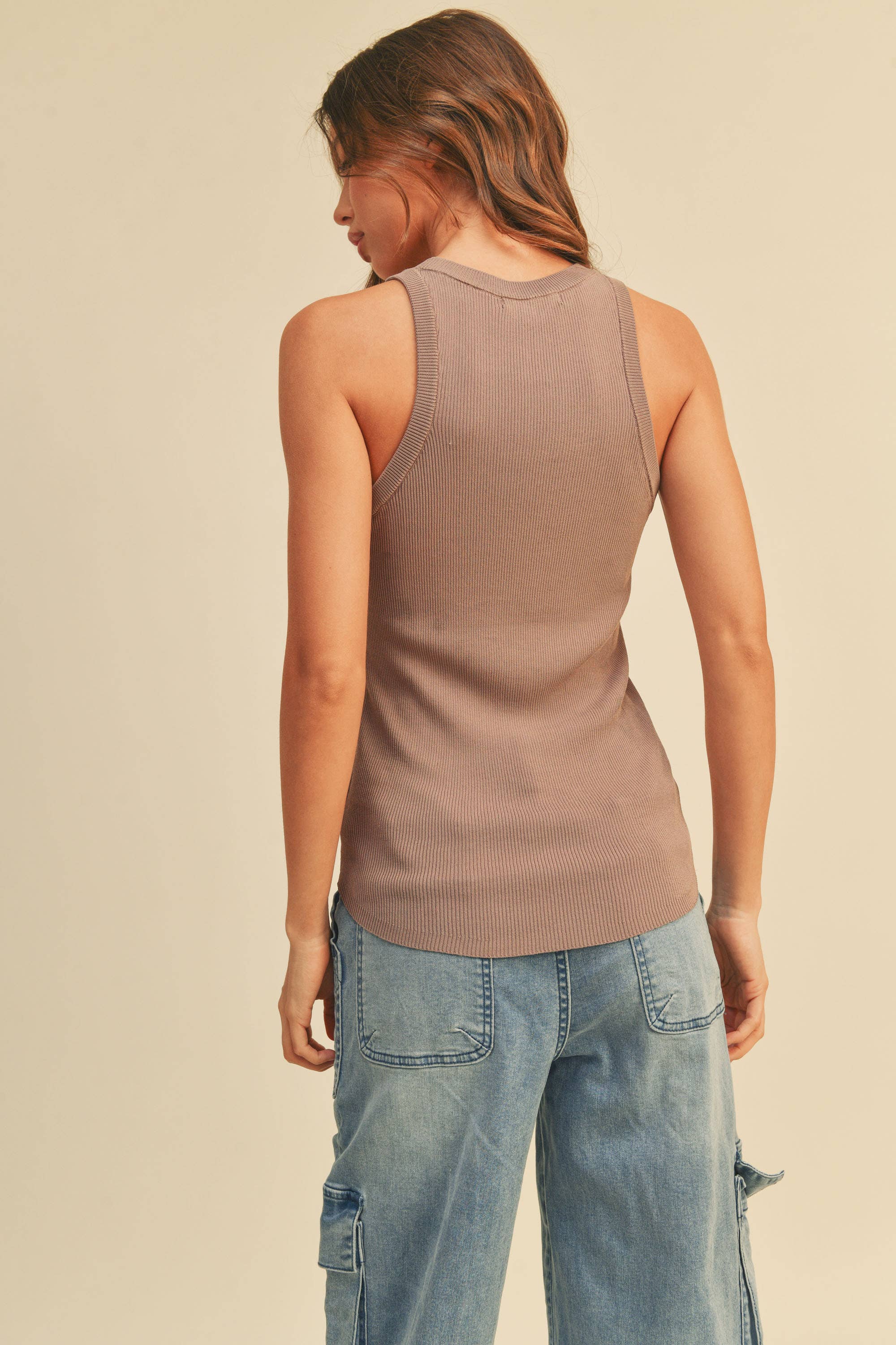 MIOU MUSE - CLASSIC RIBBED TANK TOP- White - Image 18