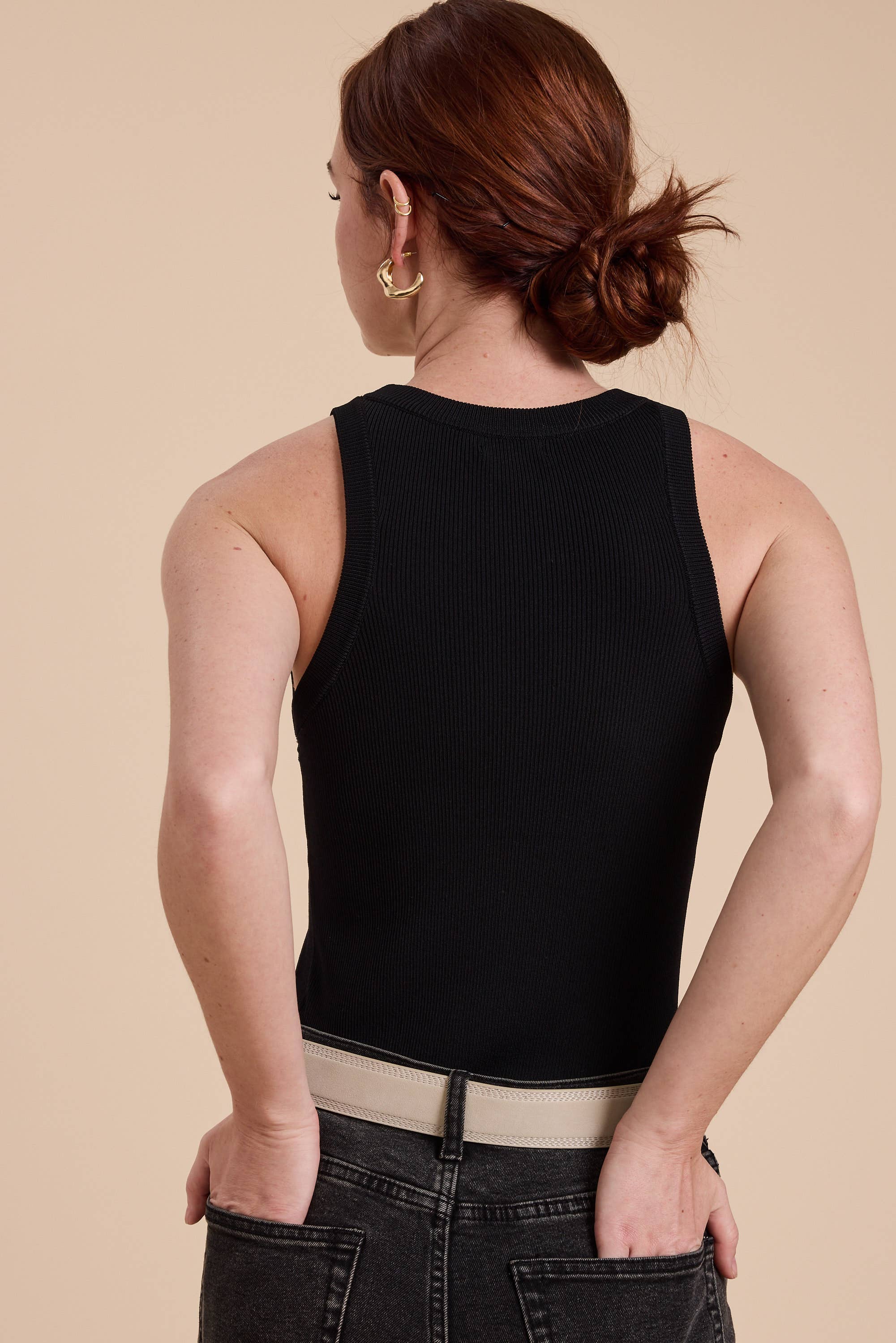 MIOU MUSE - CLASSIC RIBBED TANK TOP- White - Image 8