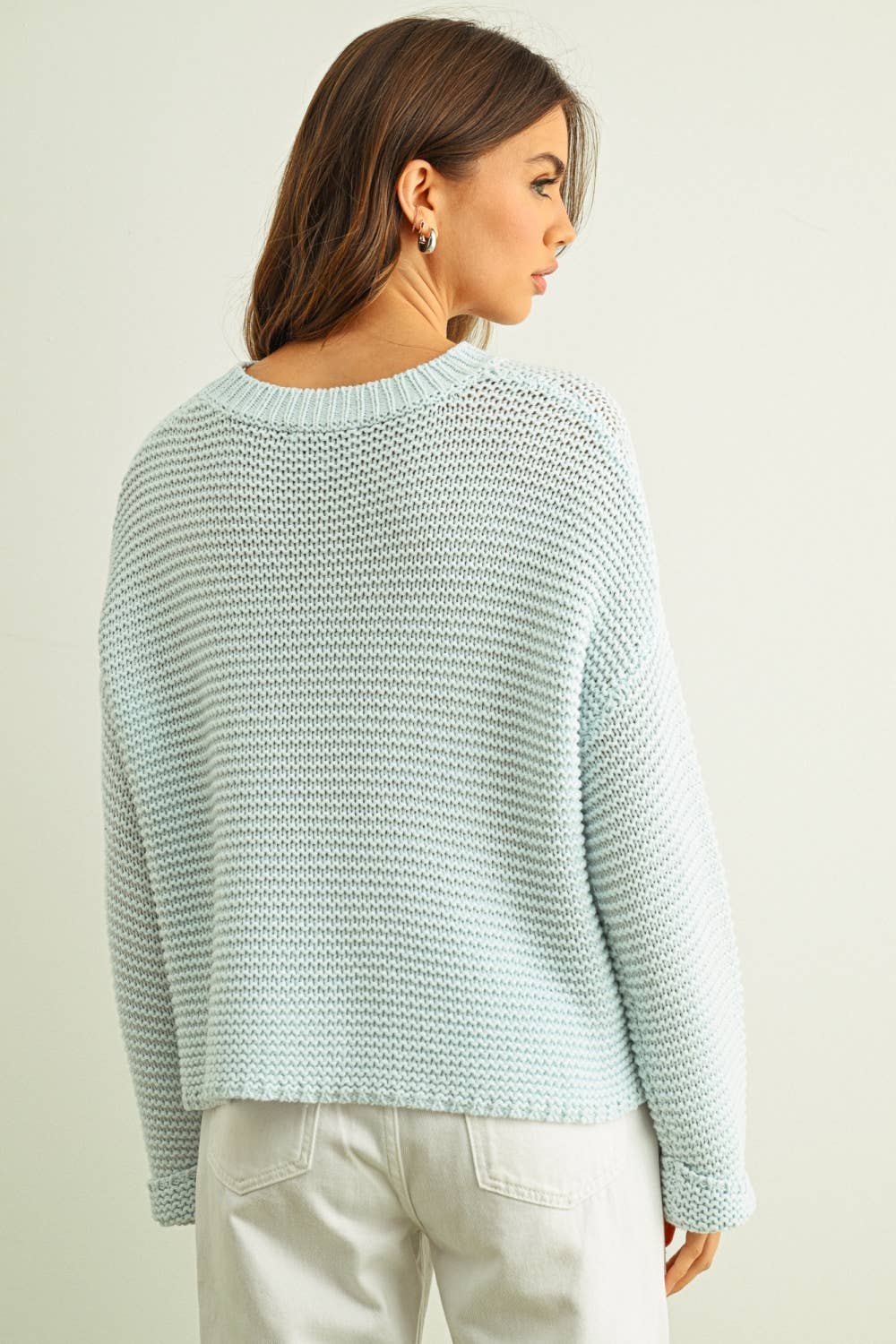 MIOU MUSE - YELLOW ROUND NECK KNITTED SWEATER - Image 17