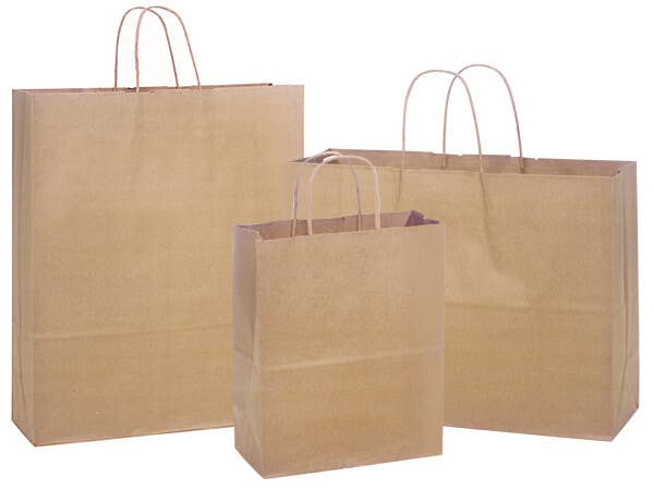 Nashville Wraps - Brown Kraft Paper Retail Shopping Bags: 100 Pack / Rose 5.5x3.25x8.375" - Image 14