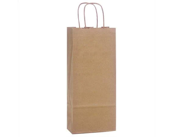 Nashville Wraps - Brown Kraft Paper Retail Shopping Bags: 100 Pack / Rose 5.5x3.25x8.375" - Image 3