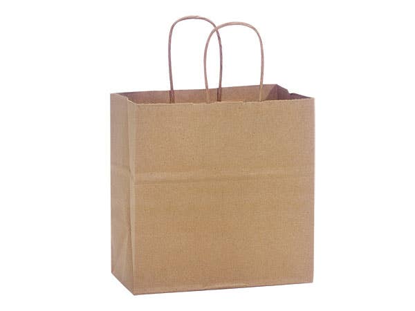 Nashville Wraps - Brown Kraft Paper Retail Shopping Bags: 100 Pack / Rose 5.5x3.25x8.375" - Image 5
