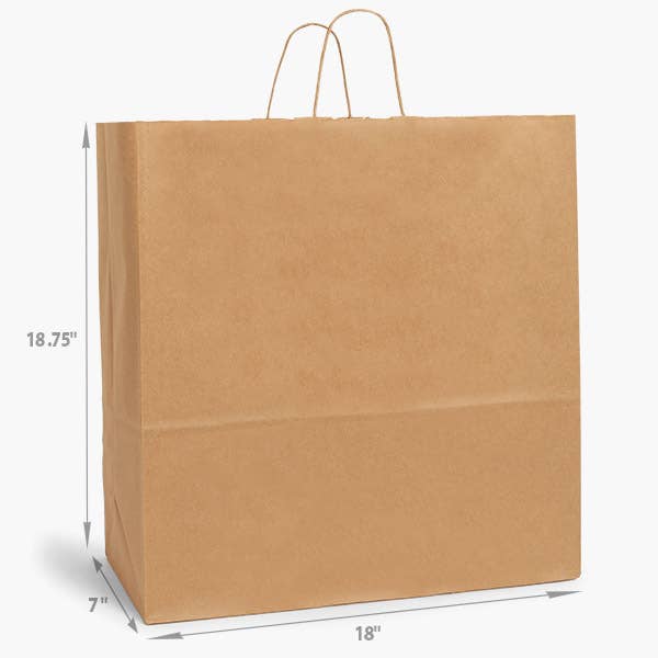 Nashville Wraps - Brown Kraft Paper Retail Shopping Bags: 25 Pack / Filly 13x7x13" - Image 13