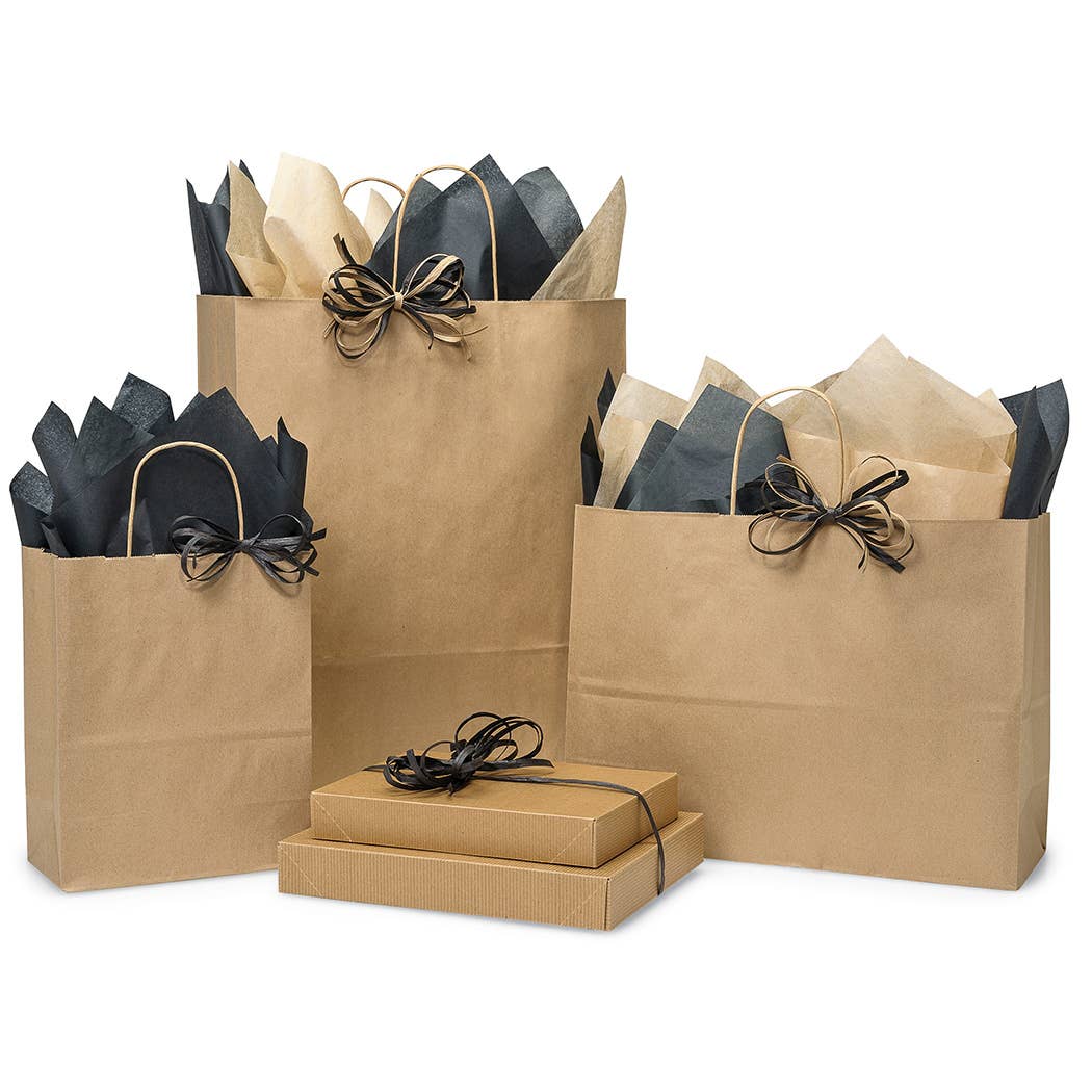Nashville Wraps - Brown Kraft Paper Retail Shopping Bags: 25 Pack / Filly 13x7x13" - Image 19