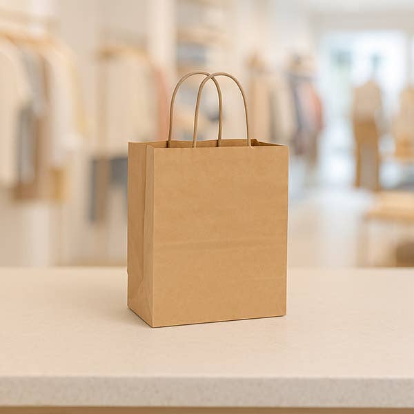 Nashville Wraps - Brown Kraft Paper Retail Shopping Bags: 25 Pack / Filly 13x7x13" - Image 2