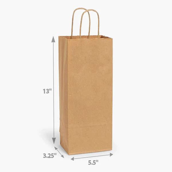 Nashville Wraps - Brown Kraft Paper Retail Shopping Bags: 25 Pack / Filly 13x7x13" - Image 4