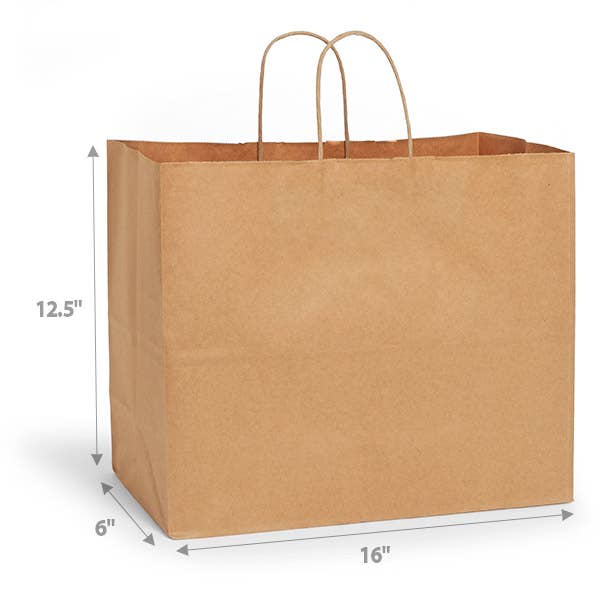 Nashville Wraps - Brown Kraft Paper Retail Shopping Bags: 250 Pack / Cub 8x4.75x10" - Image 10