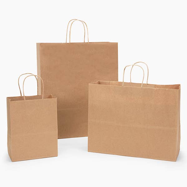 Nashville Wraps - Brown Kraft Paper Retail Shopping Bags: 250 Pack / Cub 8x4.75x10" - Image 14