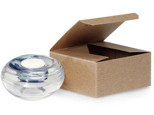 Nashville Wraps - Recycled Brown Kraft Gift Boxes: 100 Pack / 4x4x2"