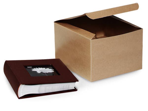 Nashville Wraps - Recycled Brown Kraft Gift Boxes: 100 Pack / 4x4x2" - Image 13