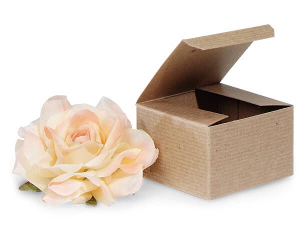 Nashville Wraps - Recycled Brown Kraft Gift Boxes: 100 Pack / 4x4x2" - Image 4