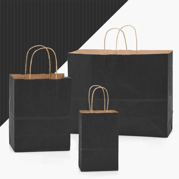 Nashville Wraps - Recycled Shadow Stripe Kraft Paper Retail Shopping Bags: Picket Fence / 100 Pack / Rose 5.5x3.25x8.375" - Image 24