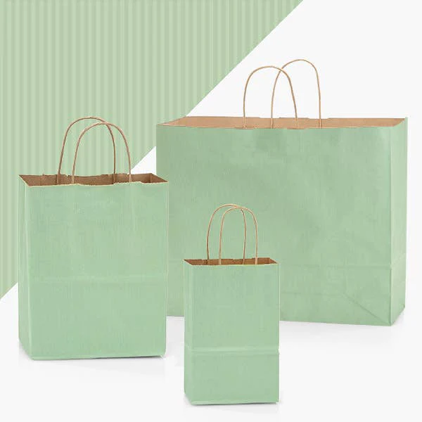 Nashville Wraps - Recycled Shadow Stripe Kraft Paper Retail Shopping Bags: Picket Fence / 25 Pack / Cub 8x4.75x10.5" - Image 20