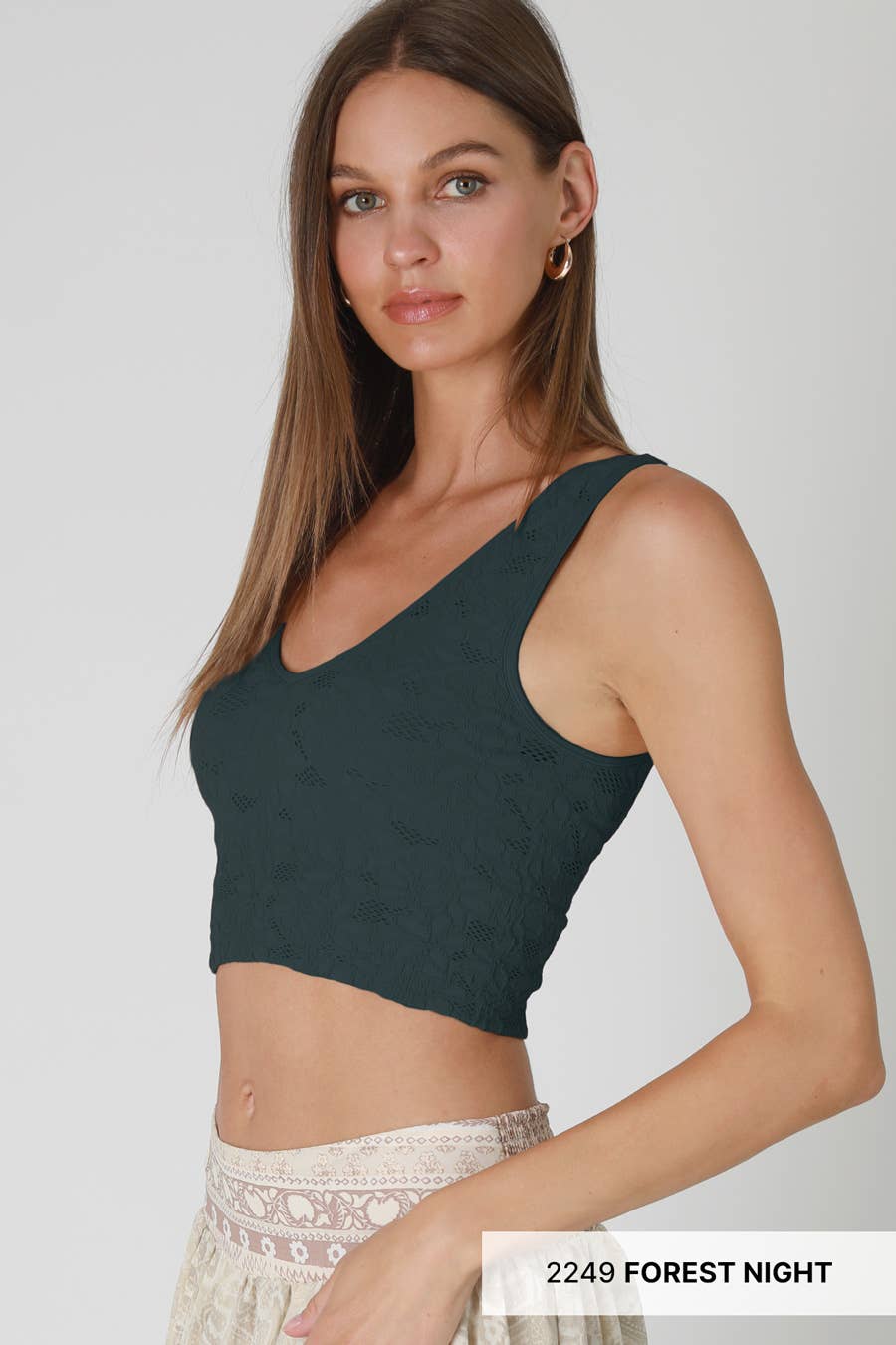 NIKIBIKI - Lace V Neck Tank Top ALL COLORS - Image 10