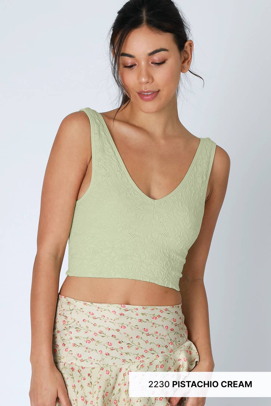 NIKIBIKI - Lace V Neck Tank Top ALL COLORS - Image 13