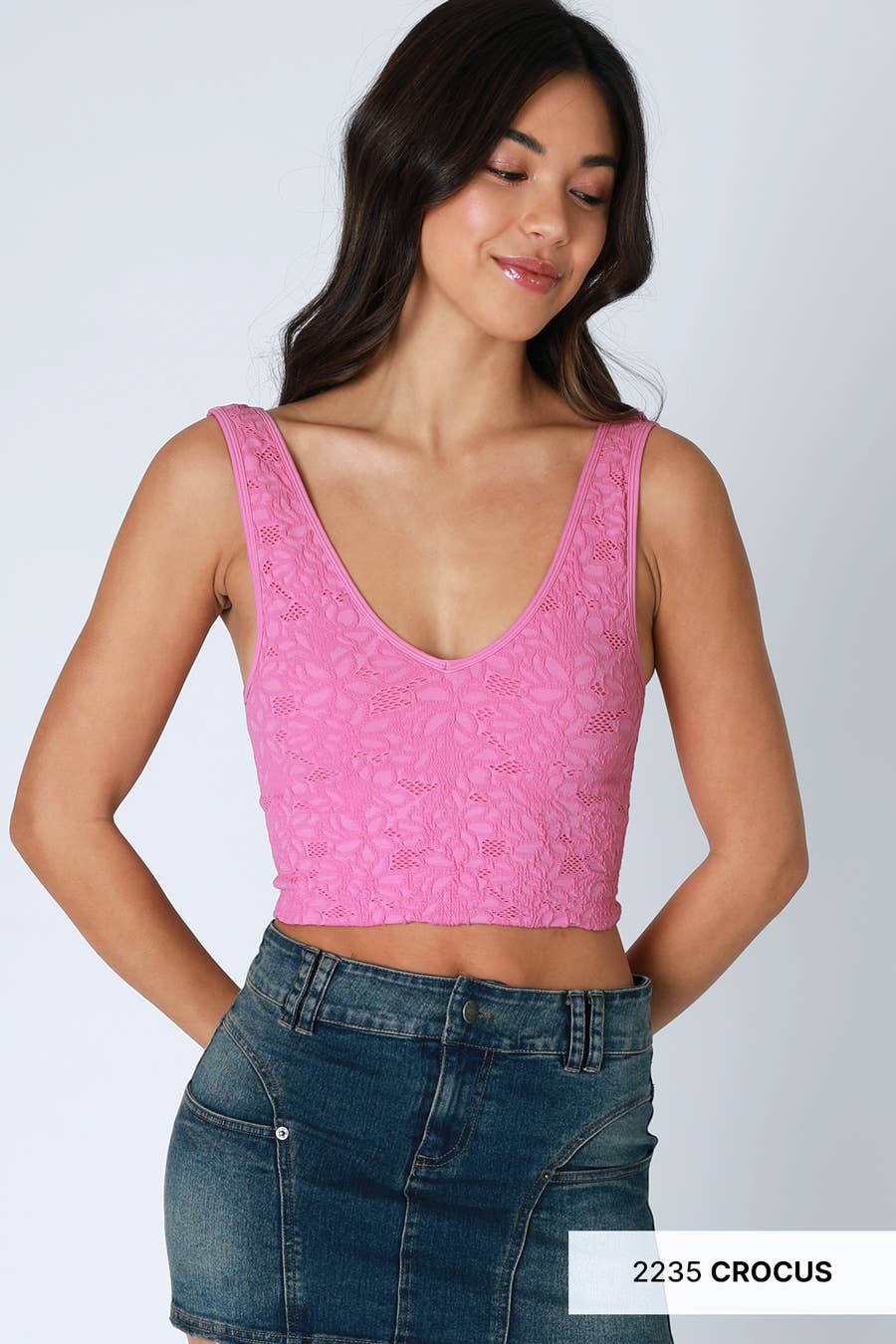 NIKIBIKI - Lace V Neck Tank Top ALL COLORS - Image 18