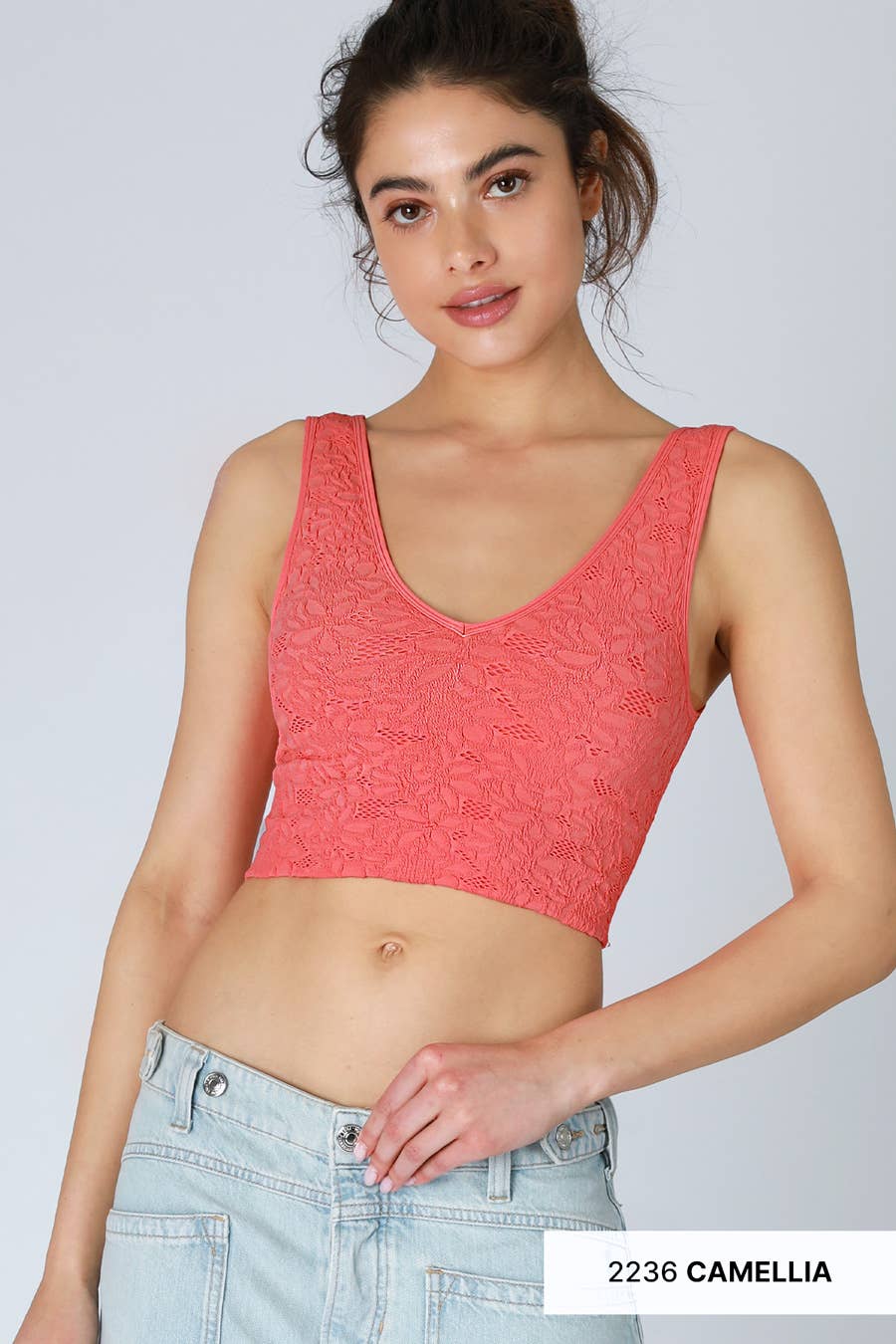 NIKIBIKI - Lace V Neck Tank Top ALL COLORS - Image 19