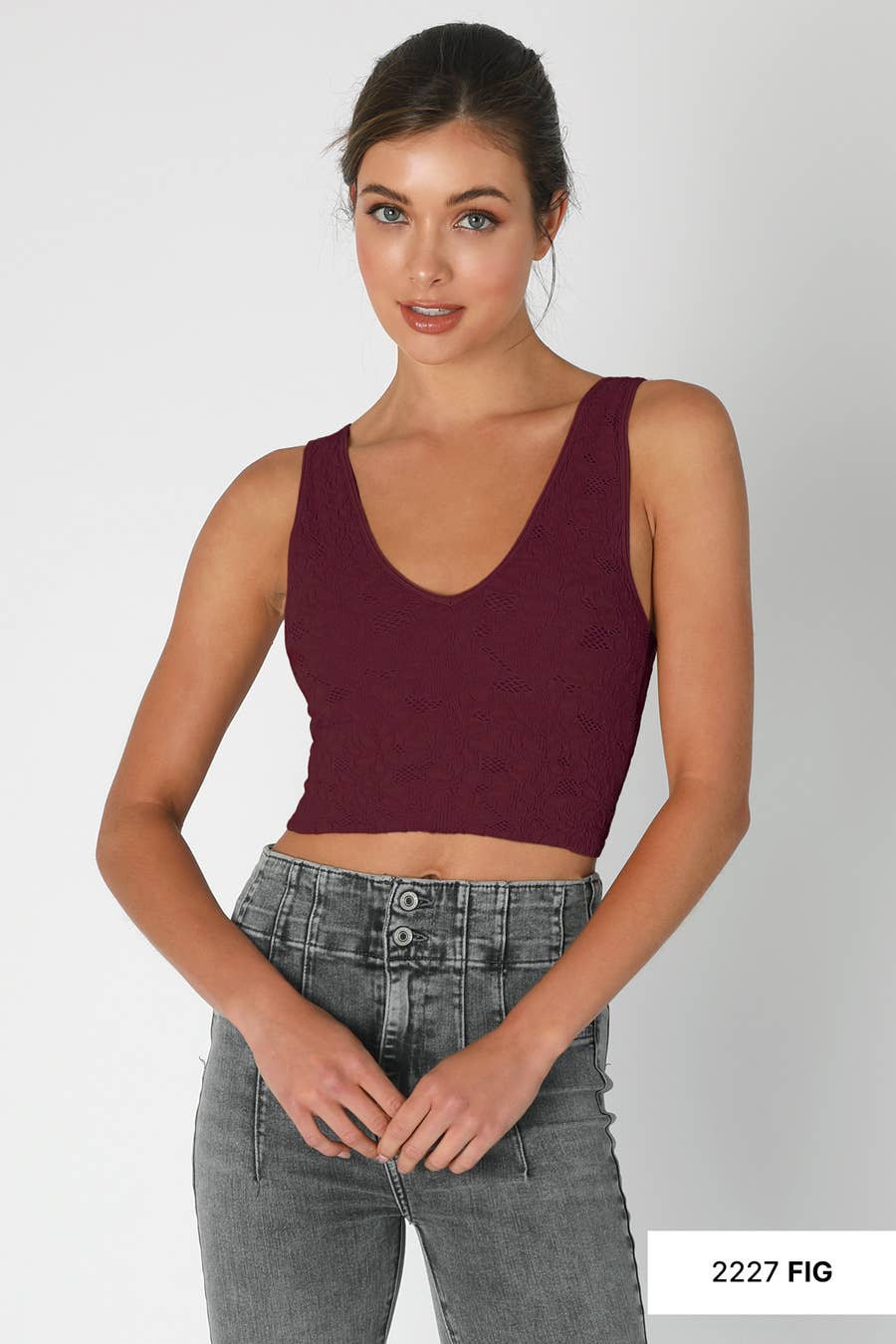 NIKIBIKI - Lace V Neck Tank Top ALL COLORS - Image 25