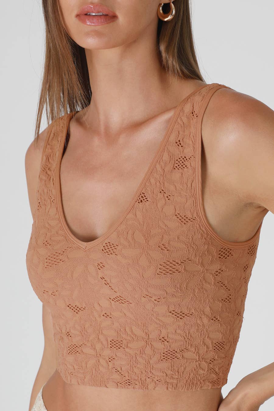 NIKIBIKI - Lace V Neck Tank Top ALL COLORS - Image 4