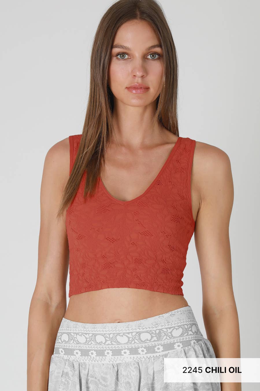 NIKIBIKI - Lace V Neck Tank Top ALL COLORS - Image 7