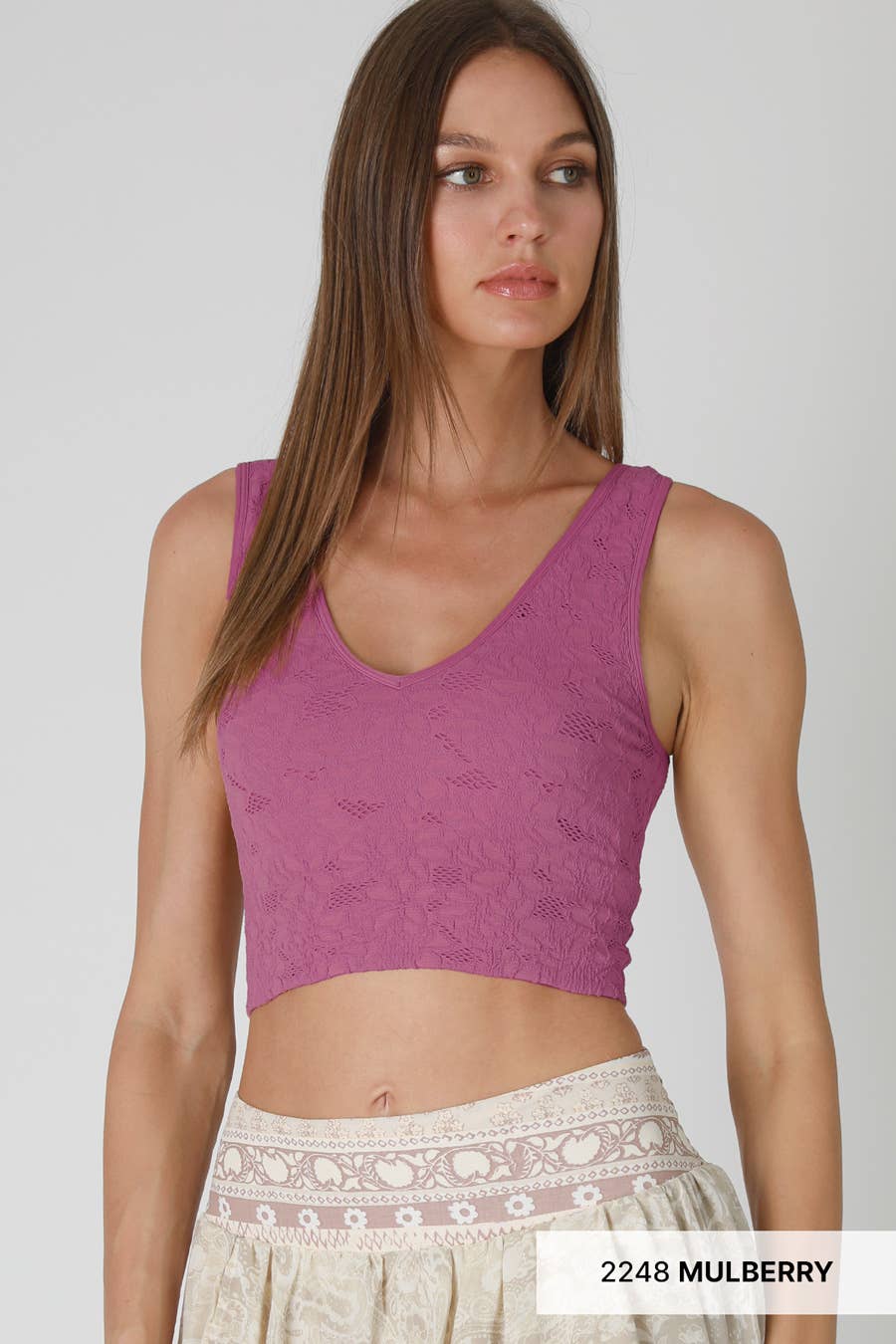 NIKIBIKI - Lace V Neck Tank Top ALL COLORS - Image 9