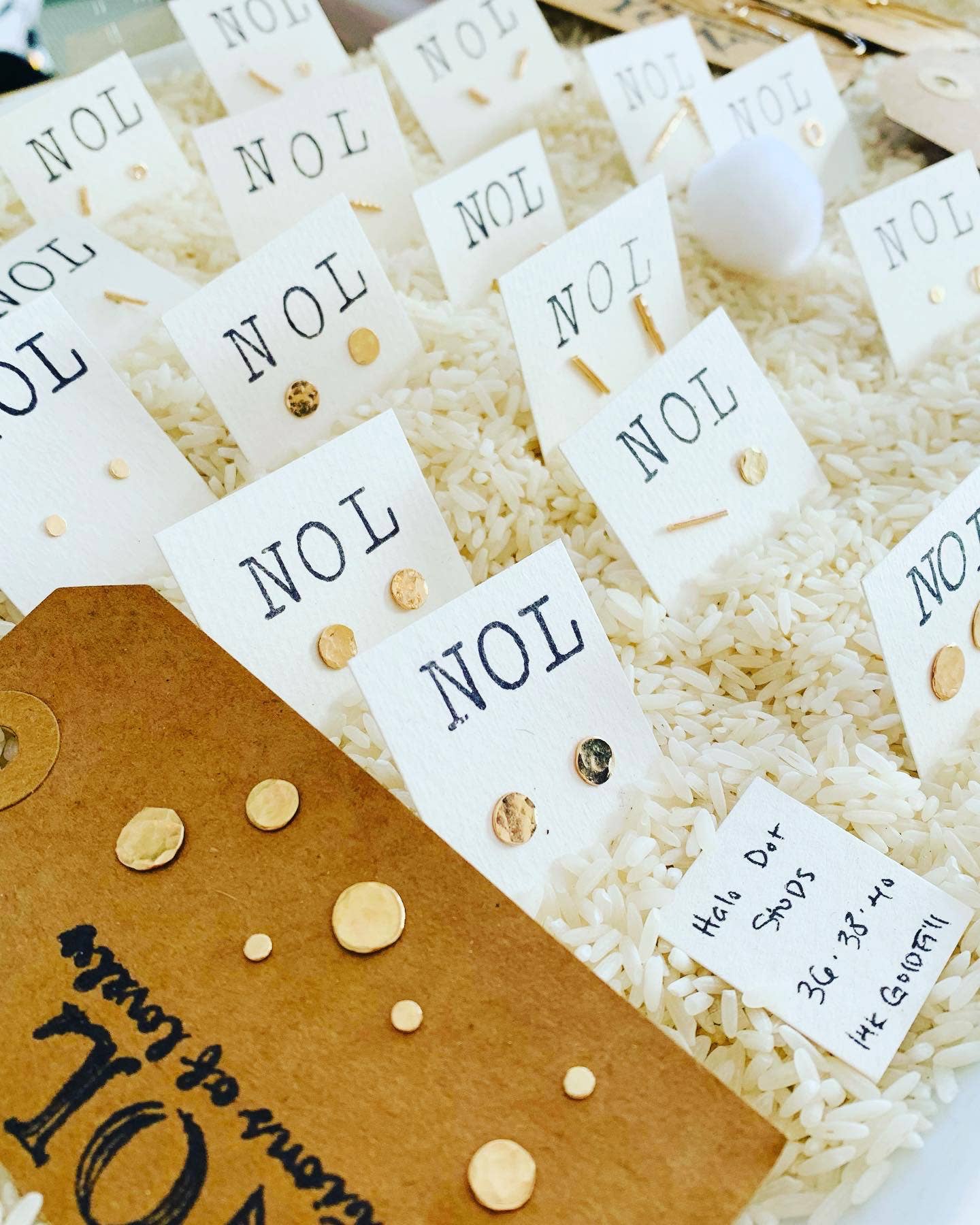 Notions of Lovely - Halo Stud Earrings -Itty Bitty 14k Gold Fill