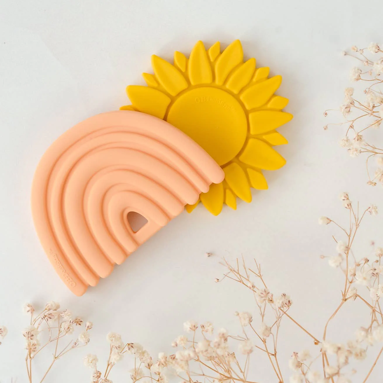OB - Silicone Sunflower Teether - Orange - Image 3