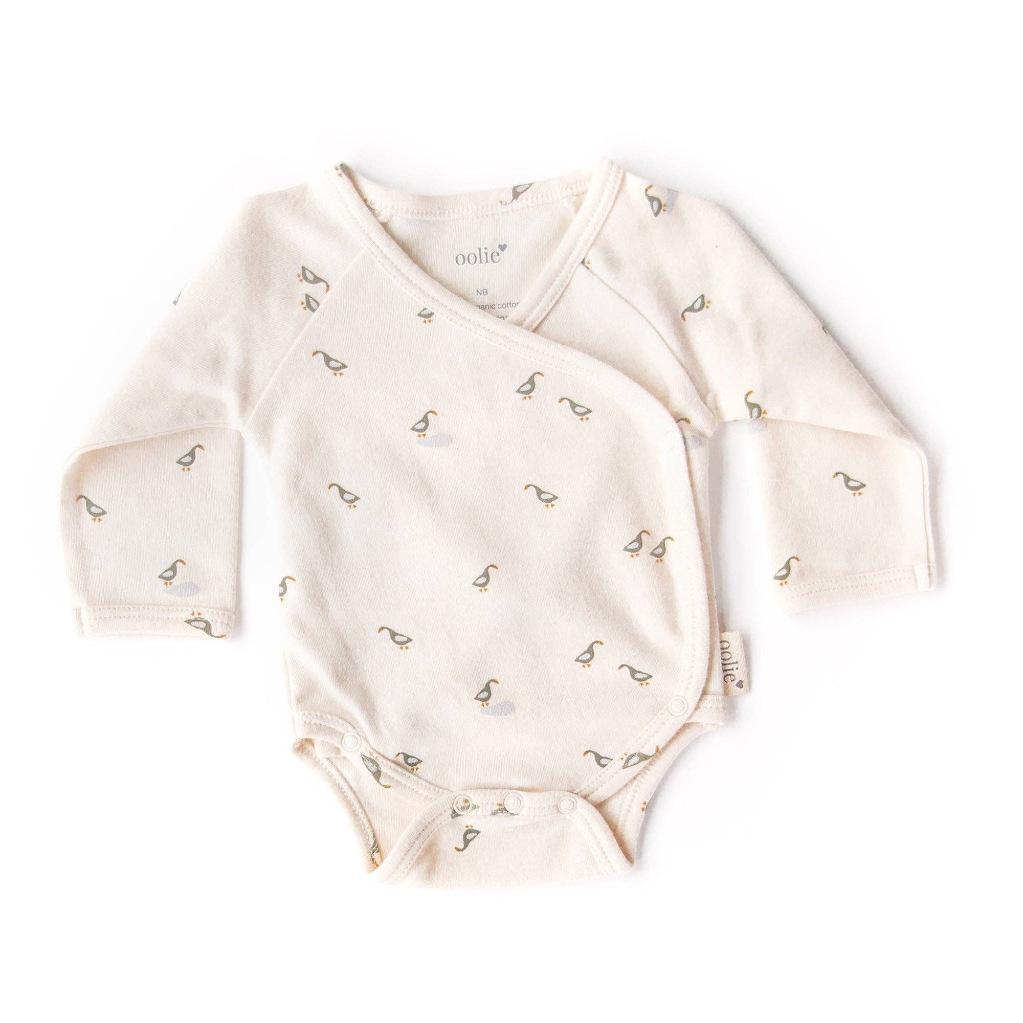 Oolie - Organic Baby Bodysuit: Little Peach / Newborn - Image 6