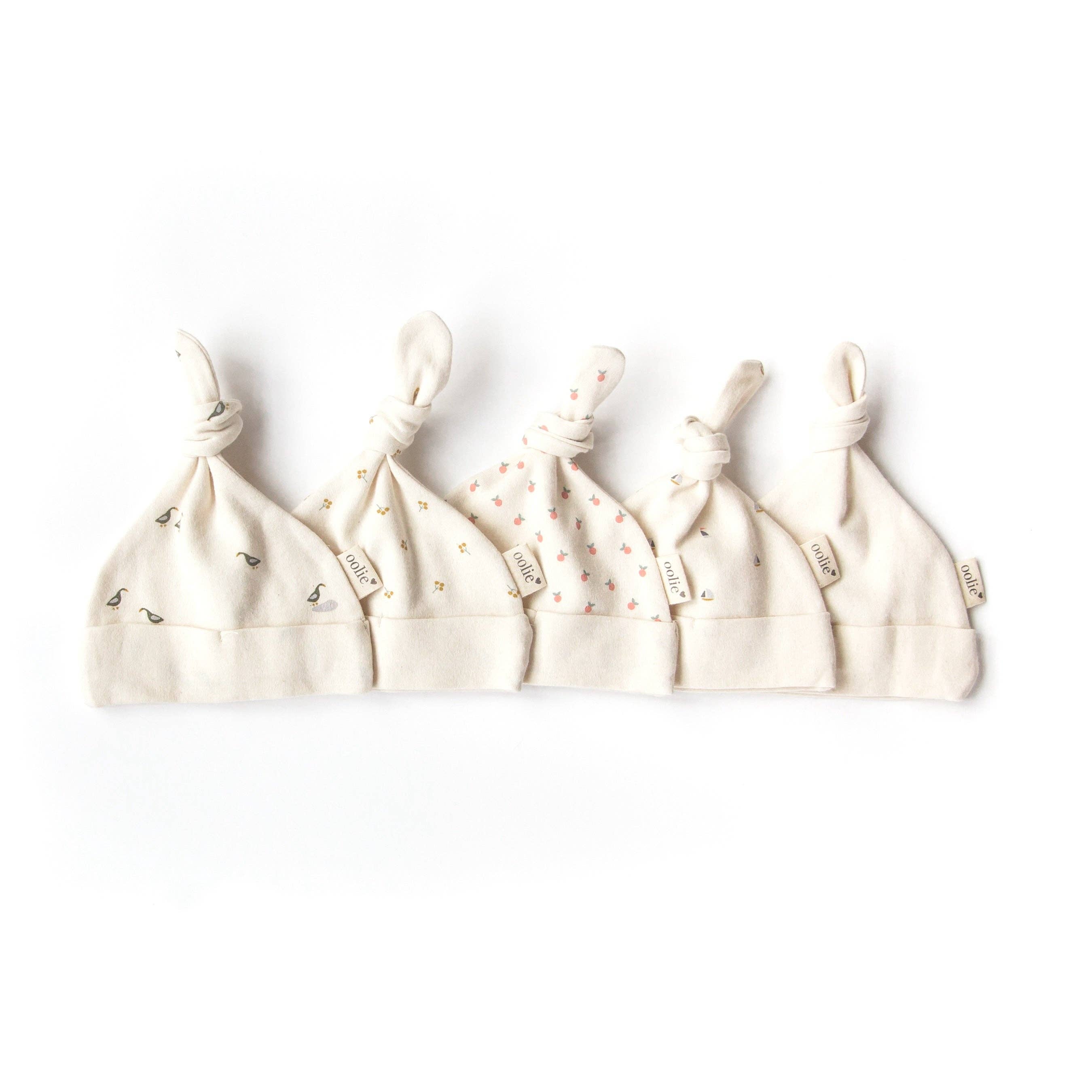 Oolie - Organic Baby Hat: Runner Ducks / Newborn - Image 2
