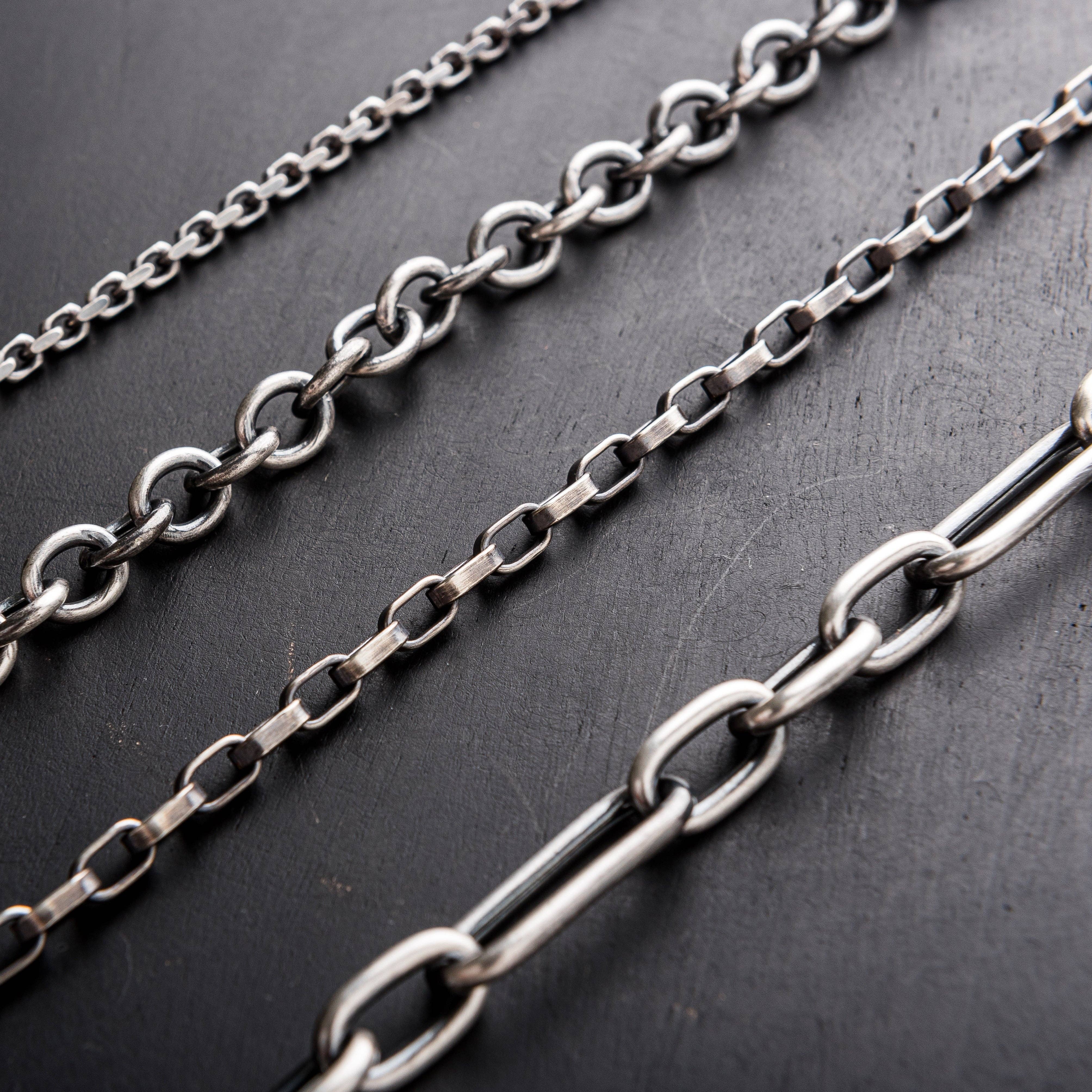 Original Hardware - Silver Flat Edge Cable Chain Bracelet - Image 4