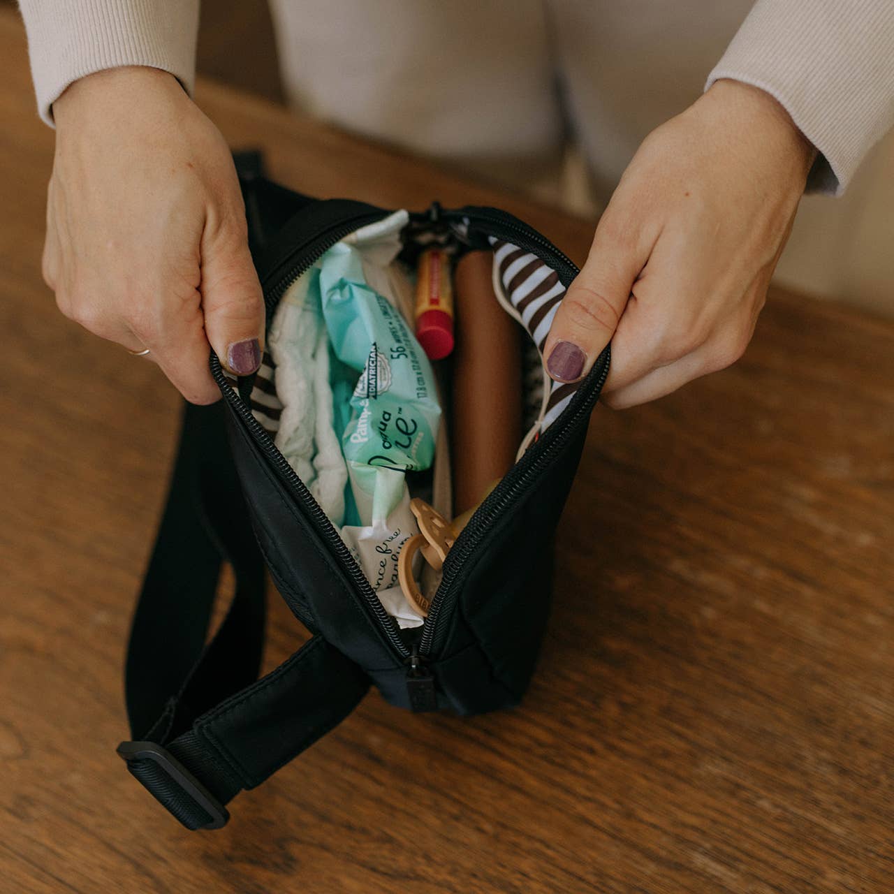 Parker Baby Co. - Belt Bag: Black - Image 6