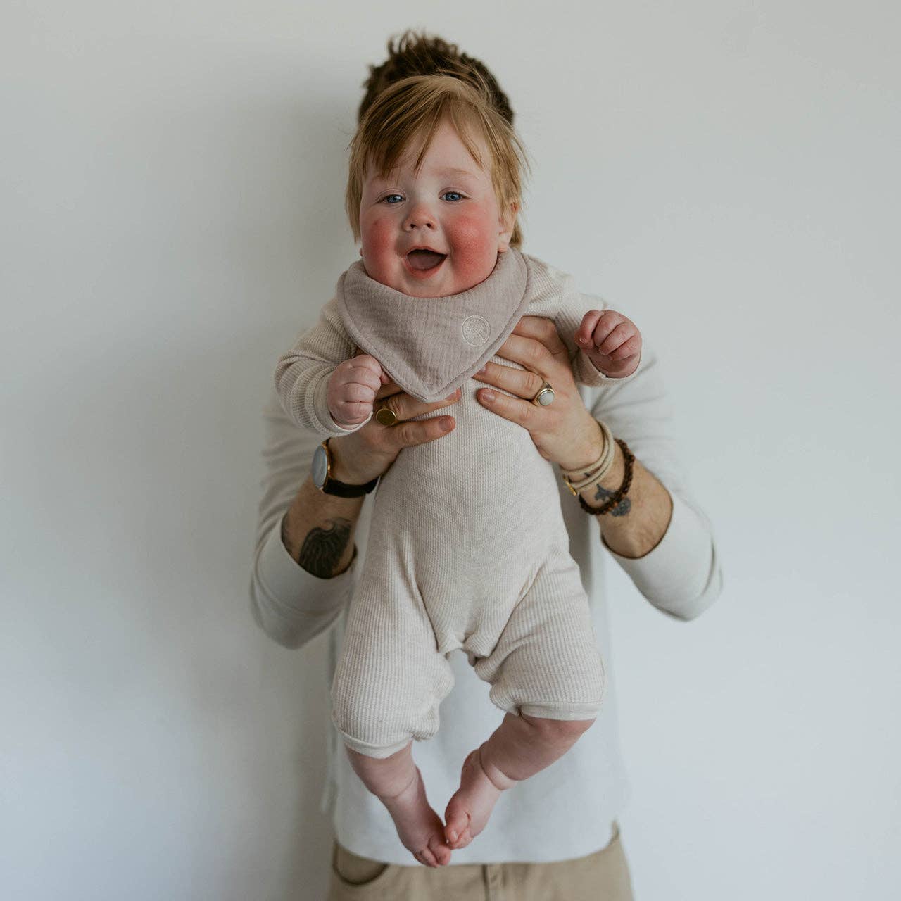 Parker Baby Co. - Stormy Muslin Bandana Bibs Set - Image 8