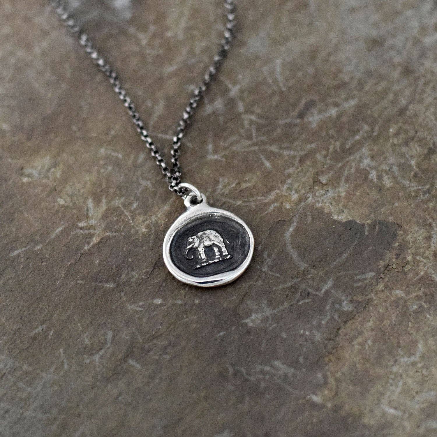 Plum and Posey - Elephant Wax Seal Necklace - Image 4