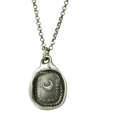 Plum and Posey - Moon Wax Seal Necklace - Image 2