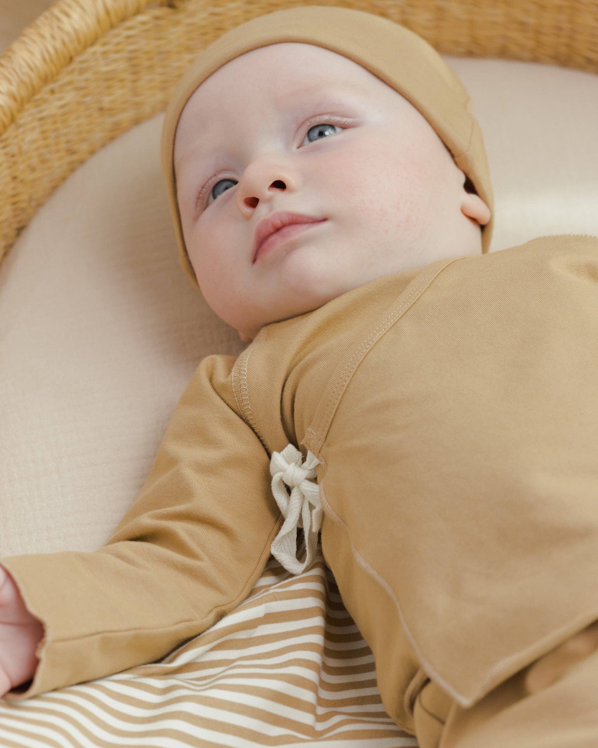 Quincy Mae - Baby Swaddle - Honey Stripe - Image 4