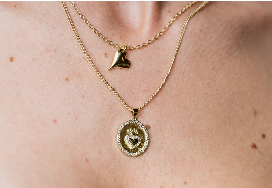 Rachel Nathan Sacred Heart Necklace - Image 2