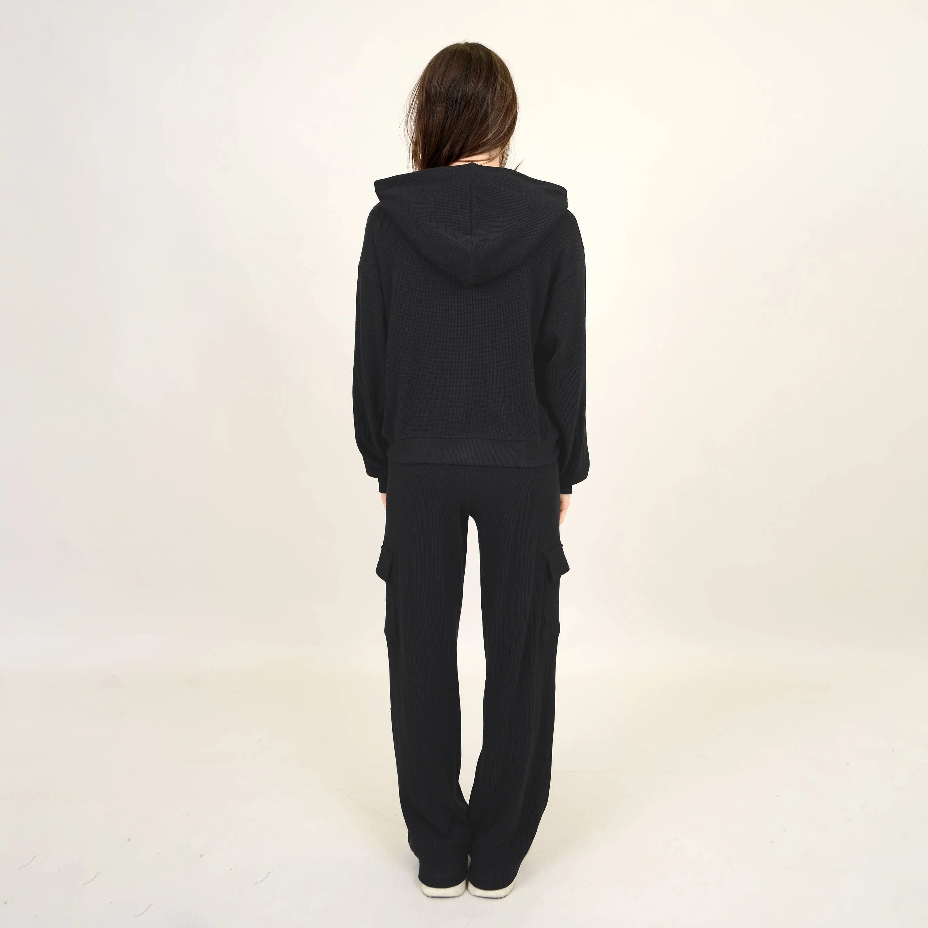 RD Style - HAIDELYN WAFFLE ZIP UP HOODIE - Image 5