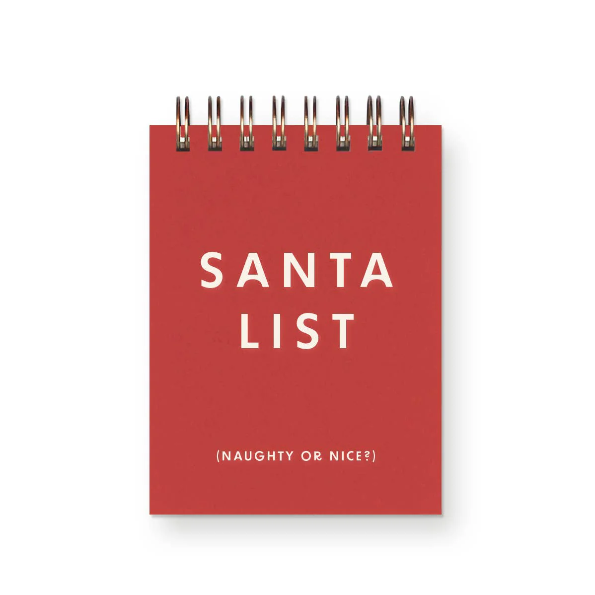 Ruff House Print Shop - Santa List Holiday Mini Jotter Notebook