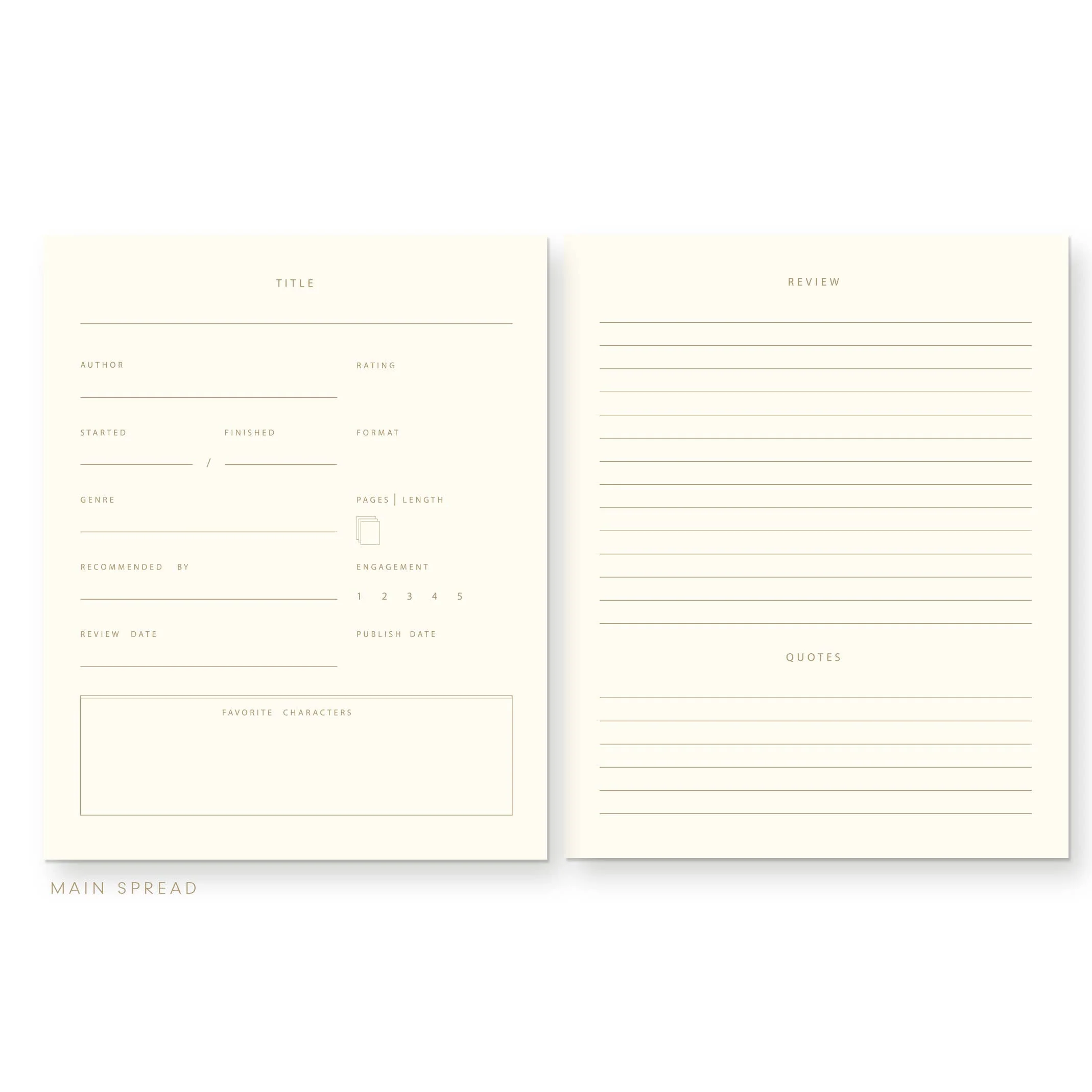Ruff House Print Shop - Striped Book Log Journal - Image 4