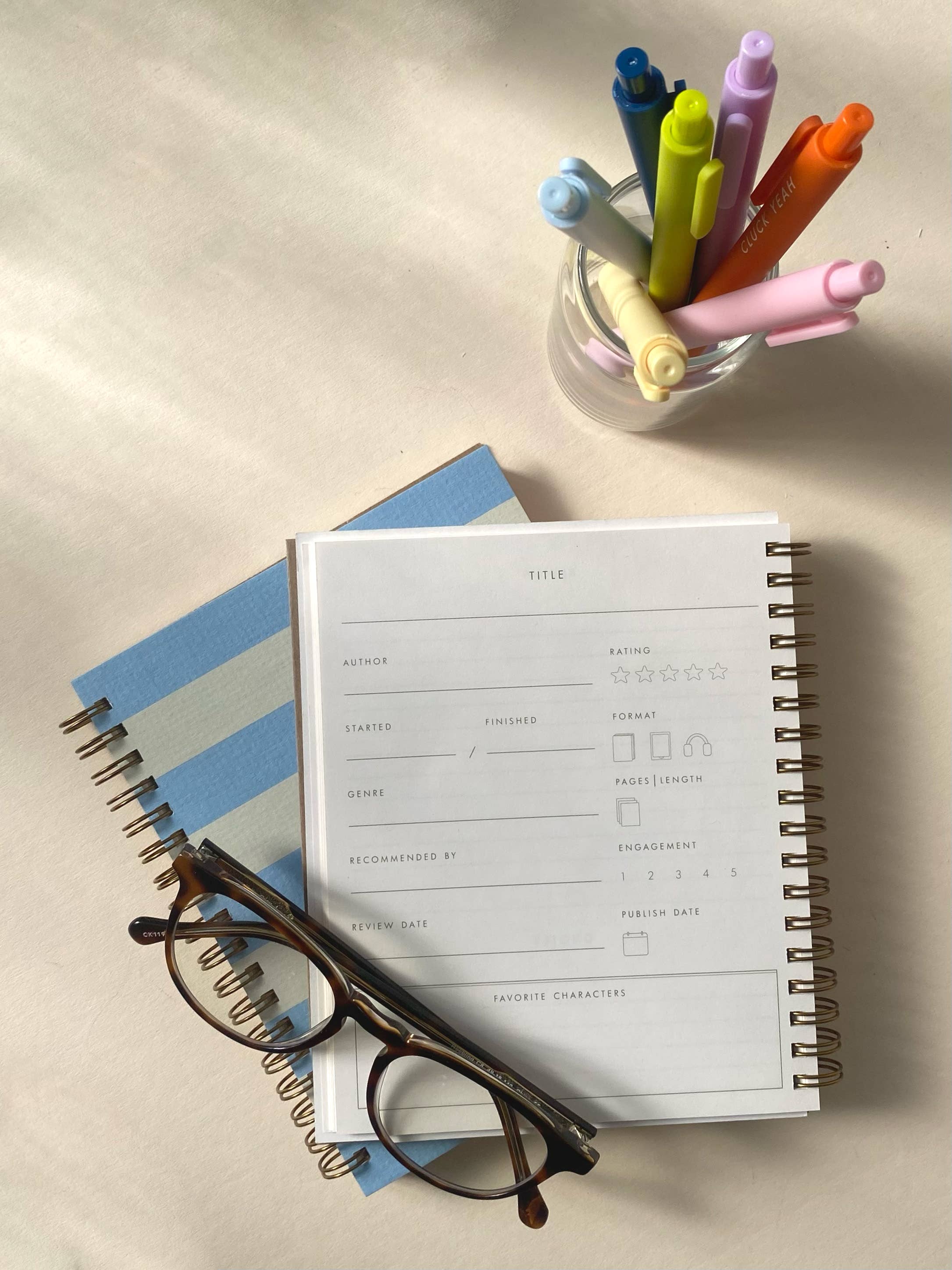 Ruff House Print Shop - Striped Book Log Journal - Image 5
