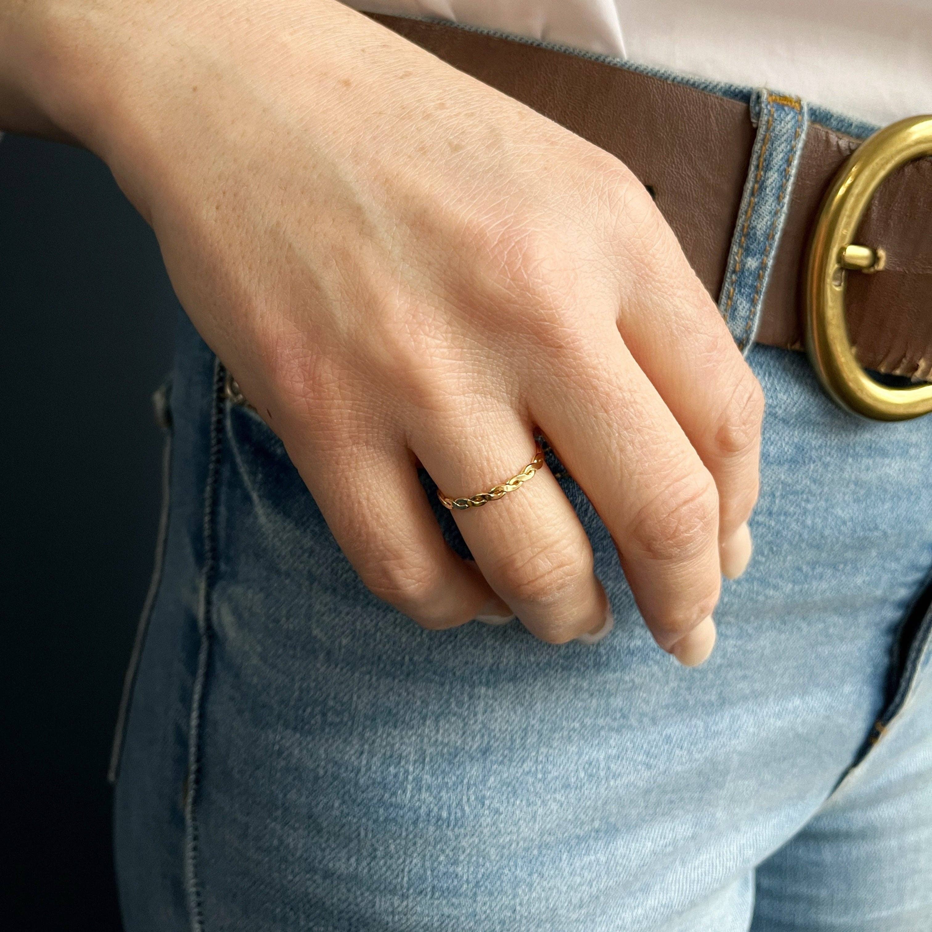 Sarah Cornwell - Blair Ring - Gold Filled Size 7 - Image 5