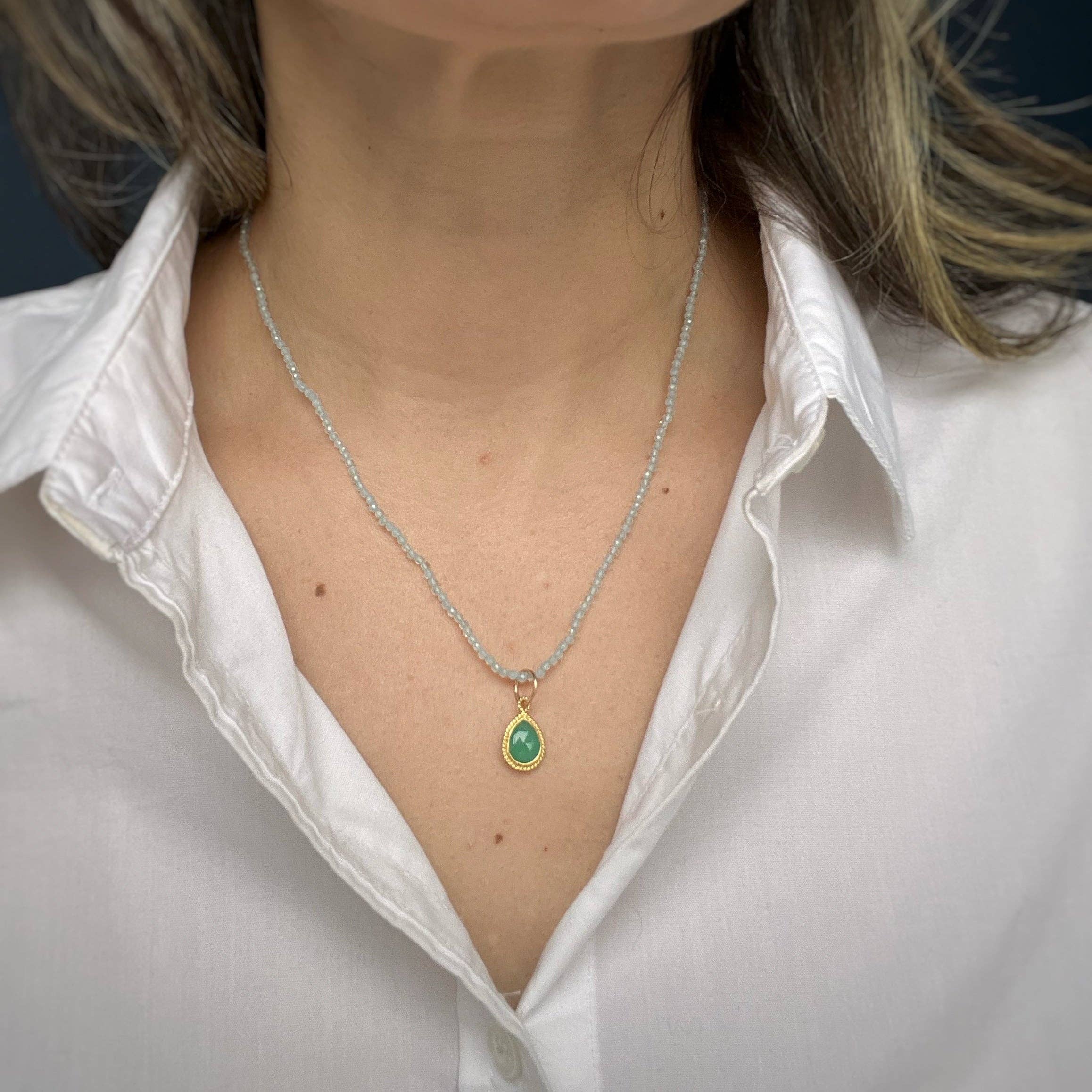 Sarah Cornwell - Green Onyx Bijou Charm - Image 2
