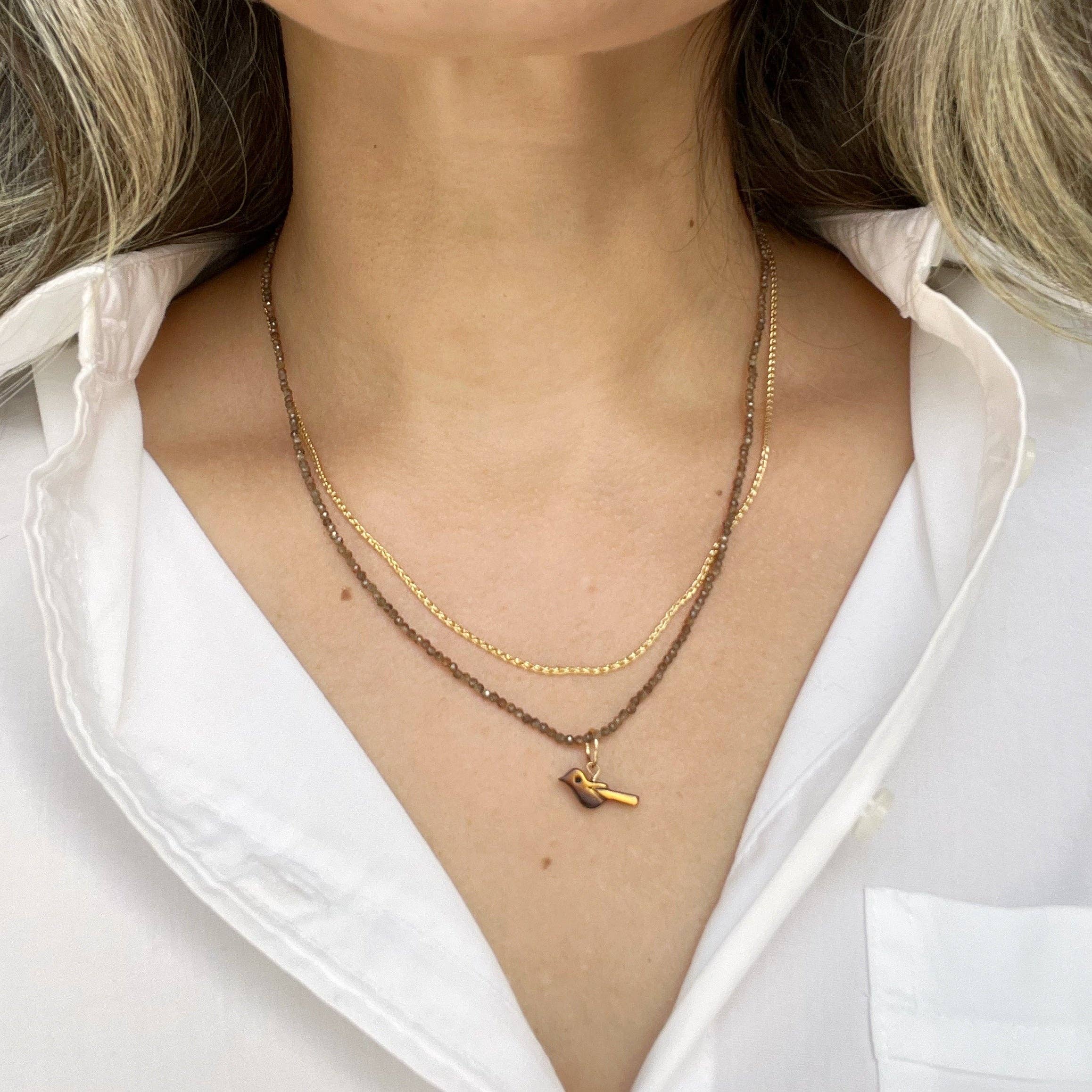 Sarah Cornwell - Tiger Eye Sparrow Bijou Charm - Image 2
