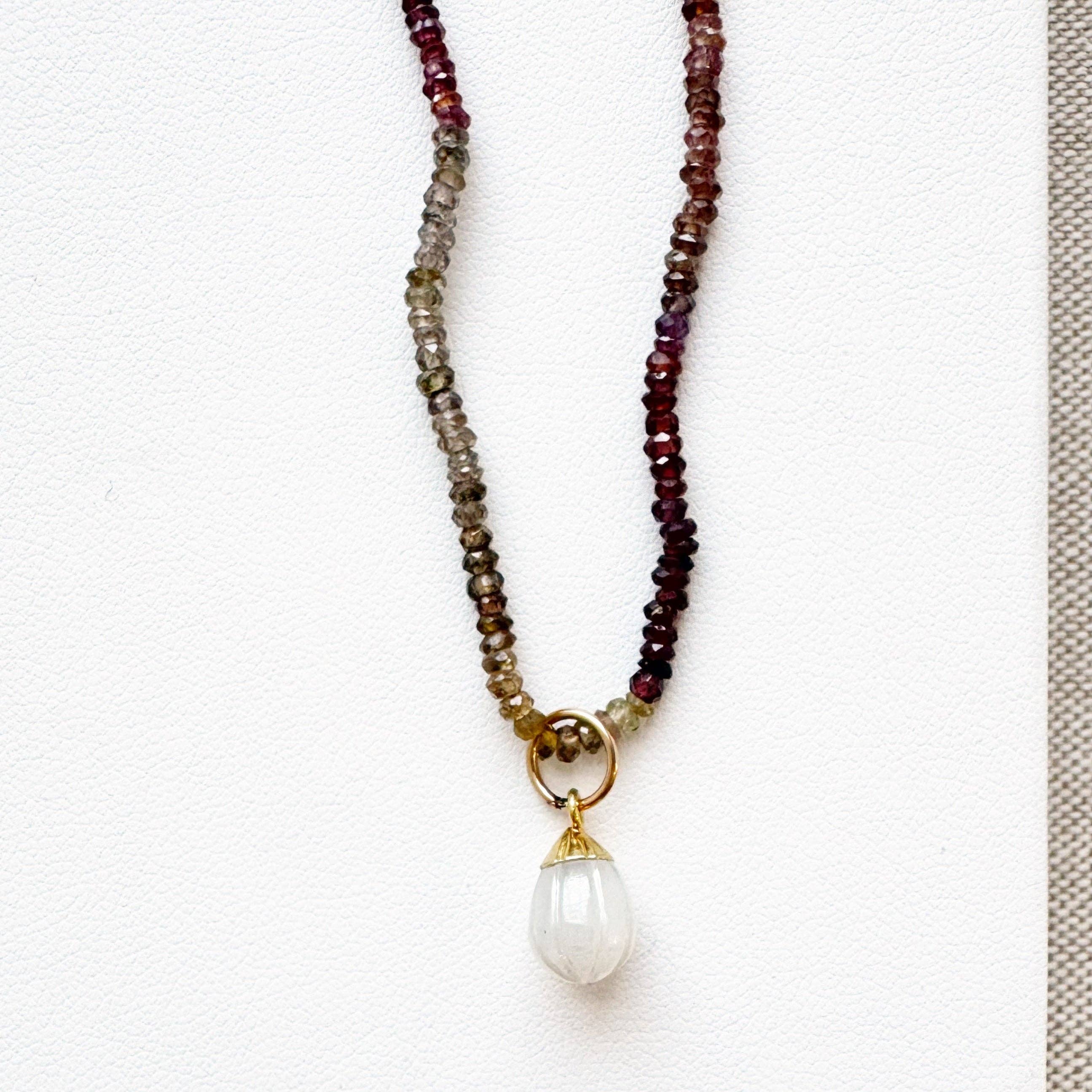 Sarah Cornwell - White Chalcedony Carved Bijou Charm - Image 4