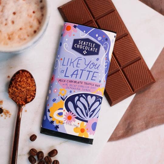 Seattle Chocolate - Valentine's Day - Like You A Latte Truffle Bar - Image 2