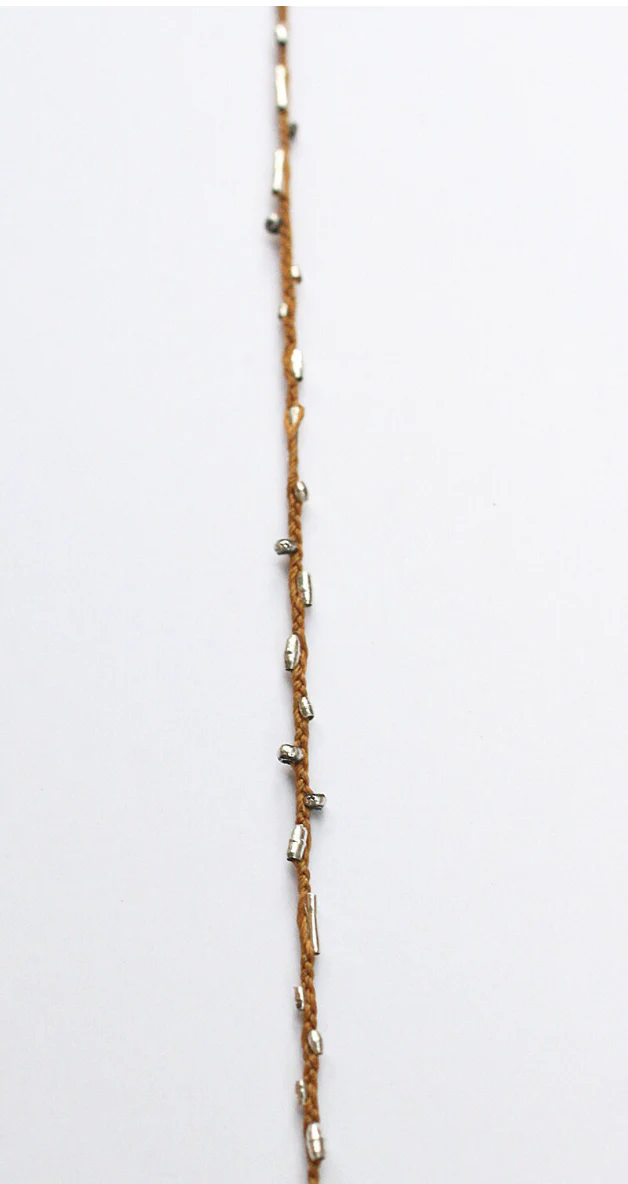 See Real Flowers Braided silver Bracelet - Image 2