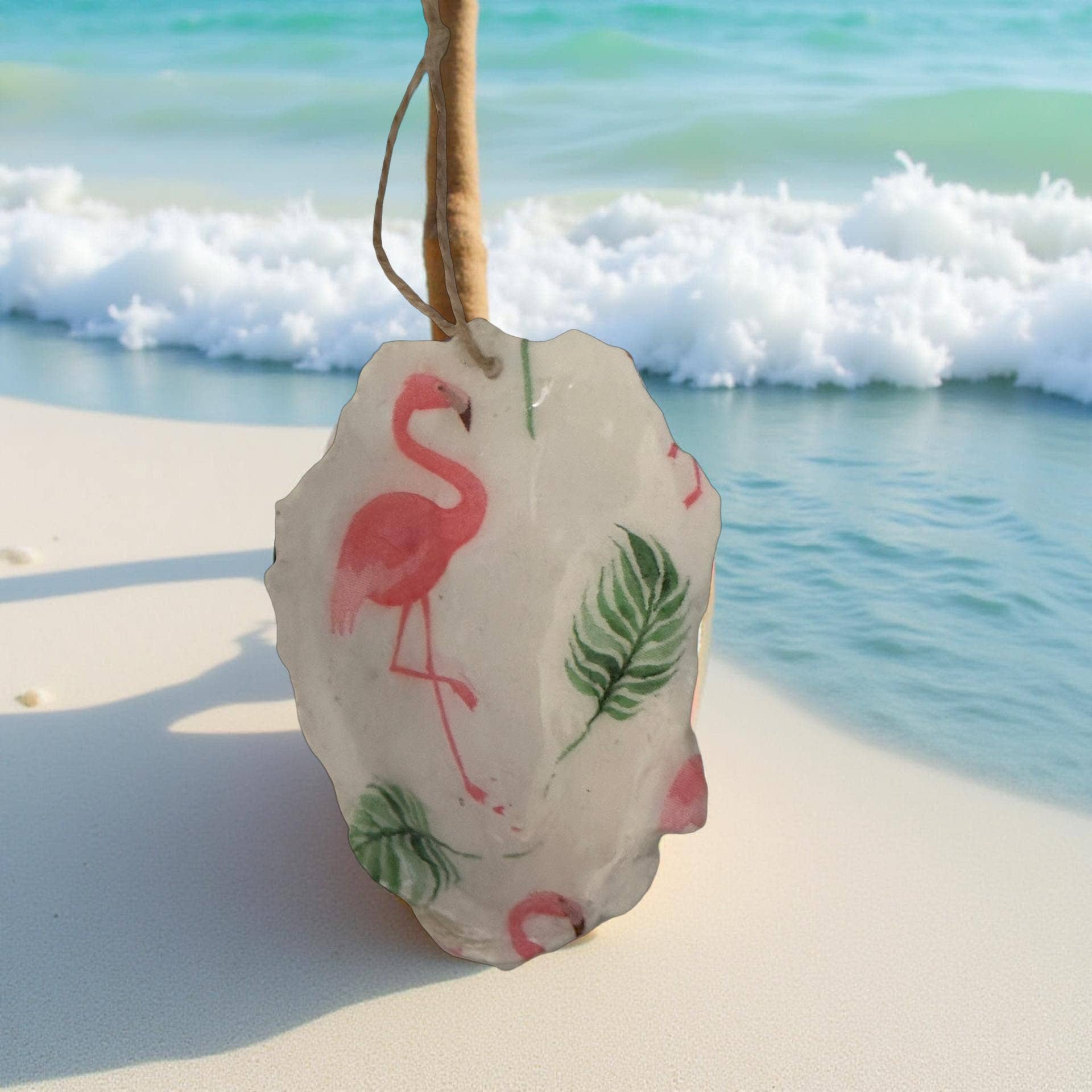 Flamingo Oyster Ornament - Image 3